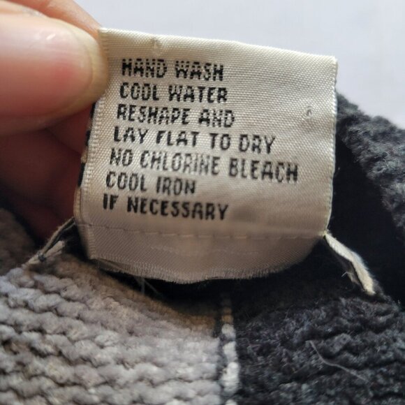 Imagio Unisex Tri-color Block Fleece High Collar Sweater (Size: Medium) - Picture 6 of 13